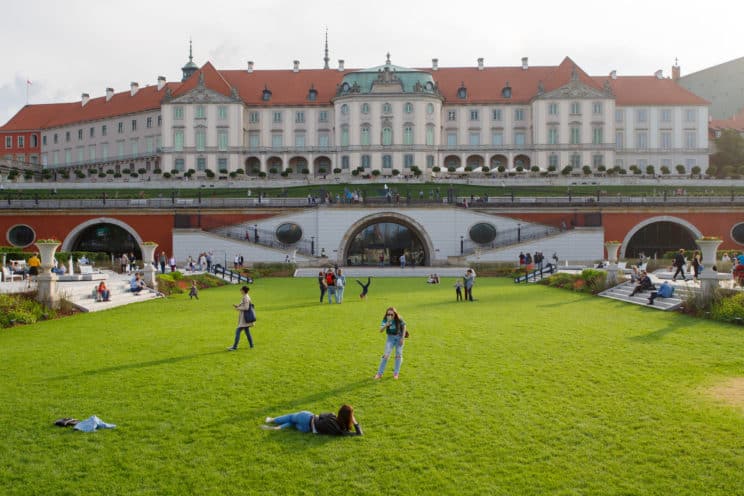 the Gardens of the Royal Castle in Warsaw