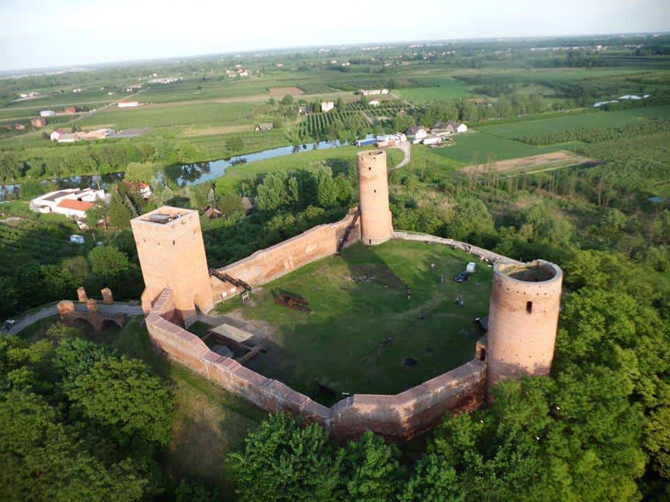 Medieval castle ruins in Czersk close to Warsaw Poland